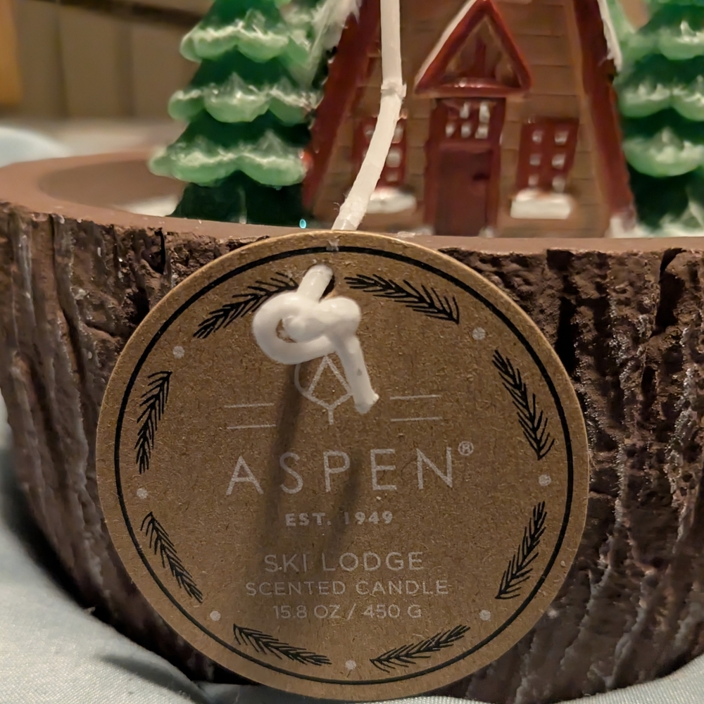 NEW ASPEN Ski Lodge 3D Scented Candle - Picture 5 of 7